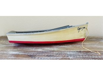 Wood Row Boat Model