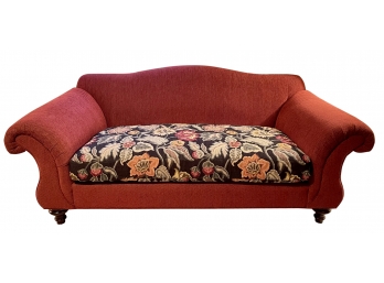 Burgundy Floral Sofa By V Craft Works