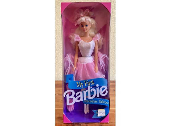 1992 Mattel My First Barbie, Easy To Dress Ballerina, In Original Box