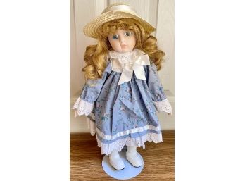 House Of Lloyd 16' Porcelain Doll In Lilac Colored Dress