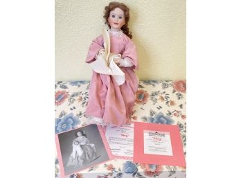 Little Women, Ashton Drake Galleries 'Meg'  Hand-crafted Porcelain Doll With COA