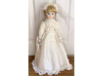 15' Porcelain Doll In Wedding Dress