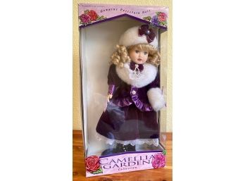 Camellia Garden Collection Genuine Porcelain Doll With Box