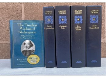 Dickens Book Lot With 1 Shakespeare