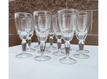 11 Water Glass Heavy Glass Stems