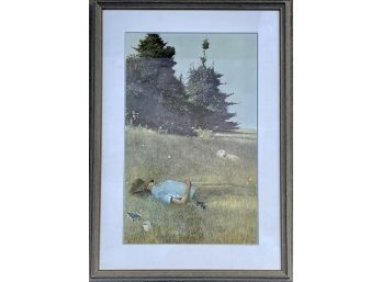 Wyeth Print In Wood Frame