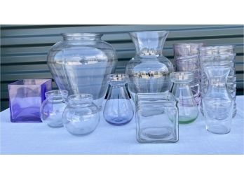 11Pc. Glass Vase Lot
