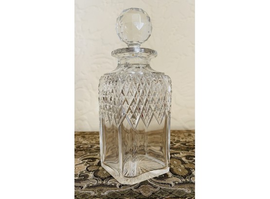 Small Cut Crystal Antique Decanter