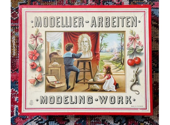 Antique German Modeling Work Set In Original Box