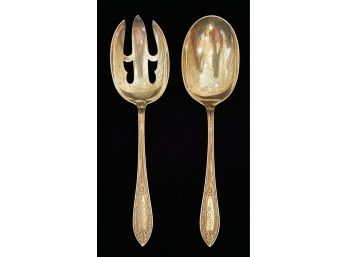 Matching Pair Of Sterling Silver Spoons- 5.17 Oz.