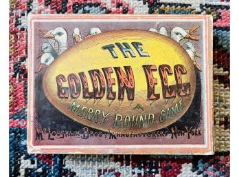 Antique McLoughlin Bros. The Golden Egg- Merry Round Game In Original Box