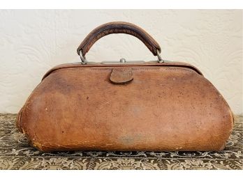 Antique Doctor Style Leather Satchel