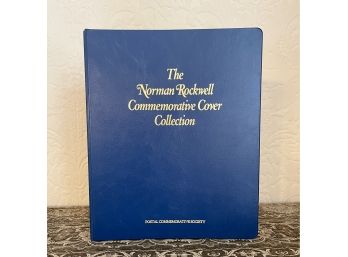Vintage Norman Rockwell Commemorative Cover Collection In Binder