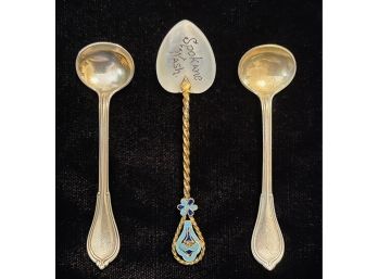 Antique Sterling Silver Spoons-24.9 Grams
