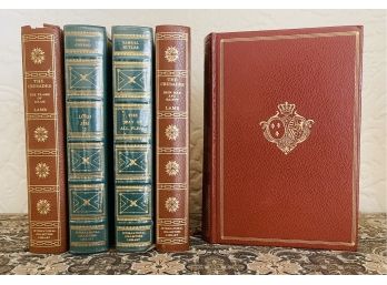 5 Vol. Set International Collectors Library 1940's Leather Bound- Various Titles And Authors