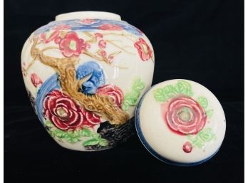 Antique Japanese Porcelain Lidded Jar