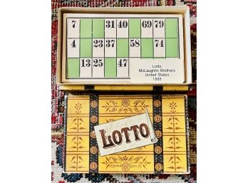 Antique McLoughlin Bros. Lotto Game 1888