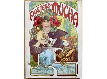 'Posters Of Mucha', 1970s Booklet Of Beautiful Art Nouveau Prints Depicting  Women And Nature