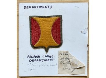 Panama Canal Department Patch