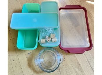 Vintage Tupperware And Anchor Dishes