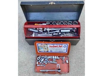 Homak Tool Box And Socket Set Contents Included