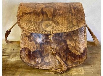 Snake Skin Purse (very Stained)