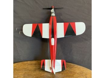 Red Black And White Plane