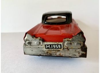 Red Tin Car M. 1959 Made In Japan