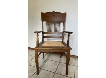 Tiger Oak Spindle Back Chair