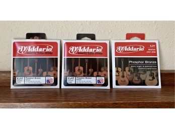 6 Packs Of D'Addario Guitar Strings