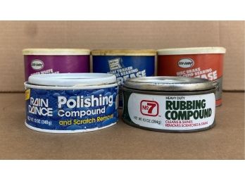 Lot Of 5 Containers Of Grease/Compounds