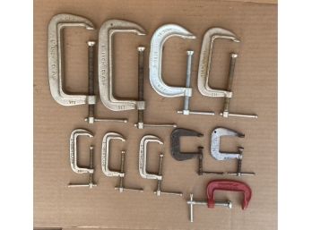 Lot Of 10 C-Clamps