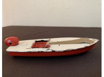Vintage Metal Speed Boat