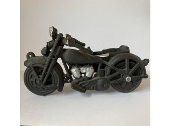 Heavy Wrought Iron Motorcycle With Side Car