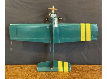 Green And Yellow Wooden Plane