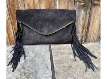 Sorpresa Black Fringe Handbag