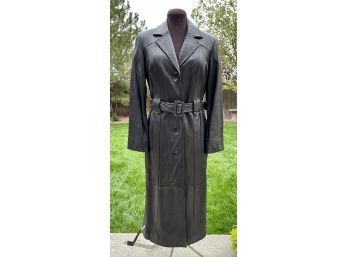 Jones New York Black Leather Jacket Women's Size Medium
