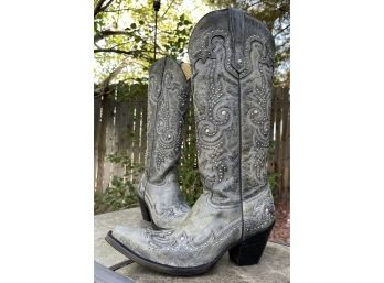 NIB Corral Studded Tall Western Boots Women's Size 8