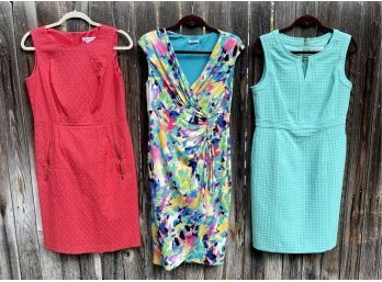 Lot Of 3 Women's Dresses Size 10 Including Liz Claiborne And London Times