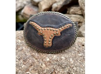 Fossil Longhorn Leather Belt Women's Size M