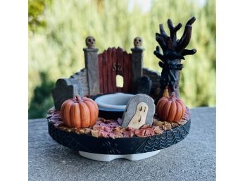 Andle Capper 'Halloween Graveyard' Jar/Candle Topper