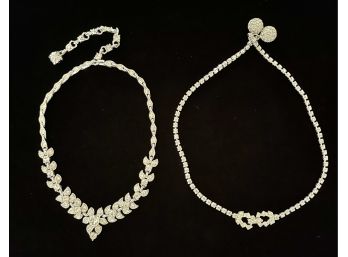 2 Costume Jewelry Chocker Necklaces Including Rogoff