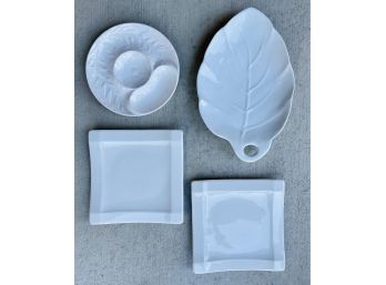 4 Pc. White Serving Dishes