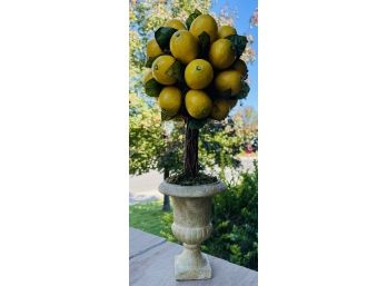 19' Faux Lemon Topiary