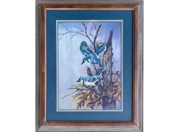Embroidered Bluejay Pic