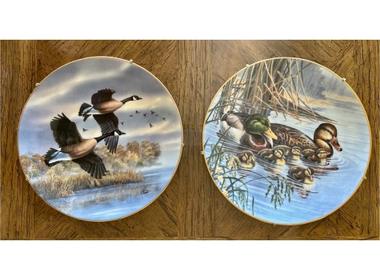 (2) Eagle Collector Plates, 9 In