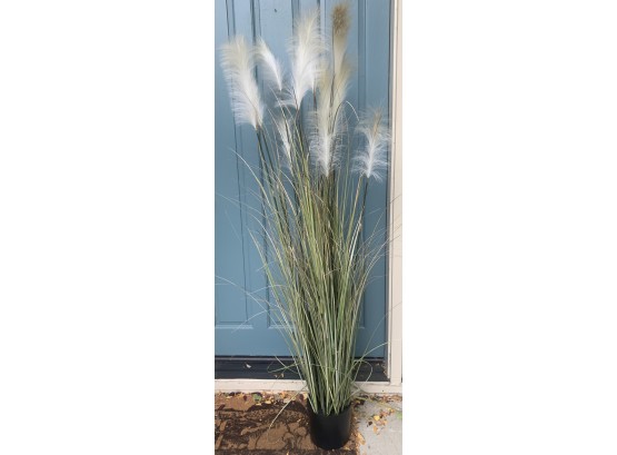 Unique Faux Greenery With Feather Tops