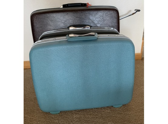 3 Vintage Hardcase Samsonite Luggage