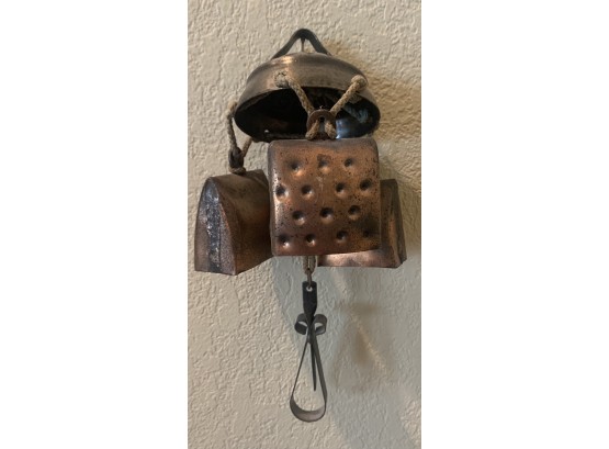 Copper Type Chime With Heart Hook