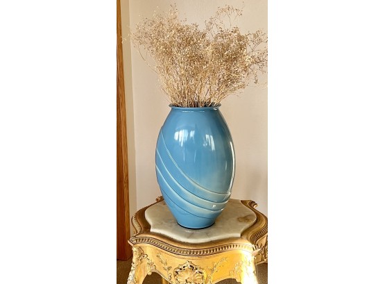 Pretty Blue Glass Vase
